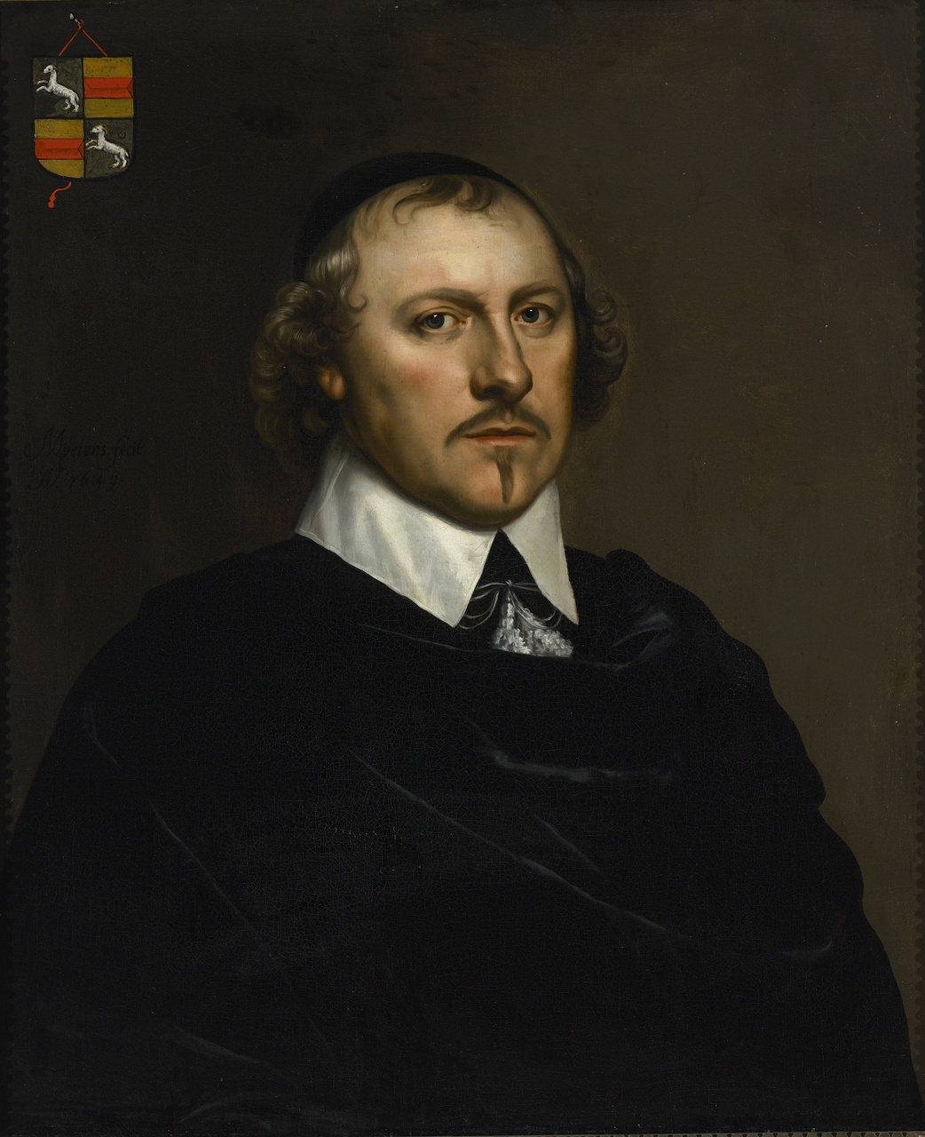 Portret van Gerrit Schaap Pzn. (1599-1655), Isaac Mytens