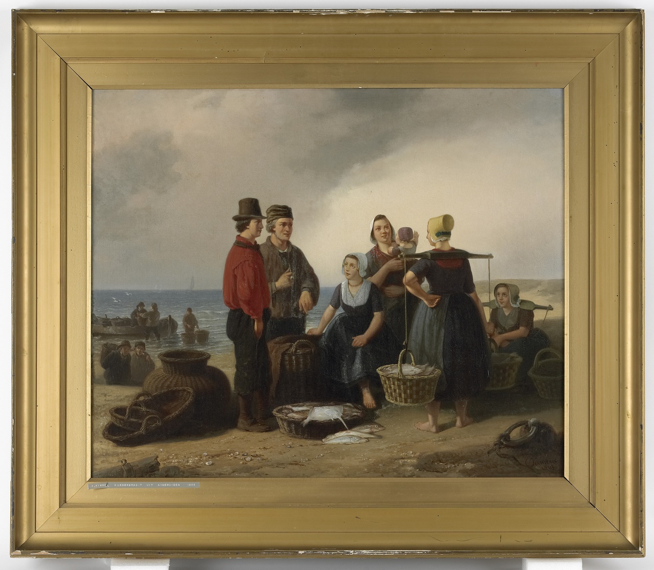 Visserslui aan het strand, Cornelis Kimmel