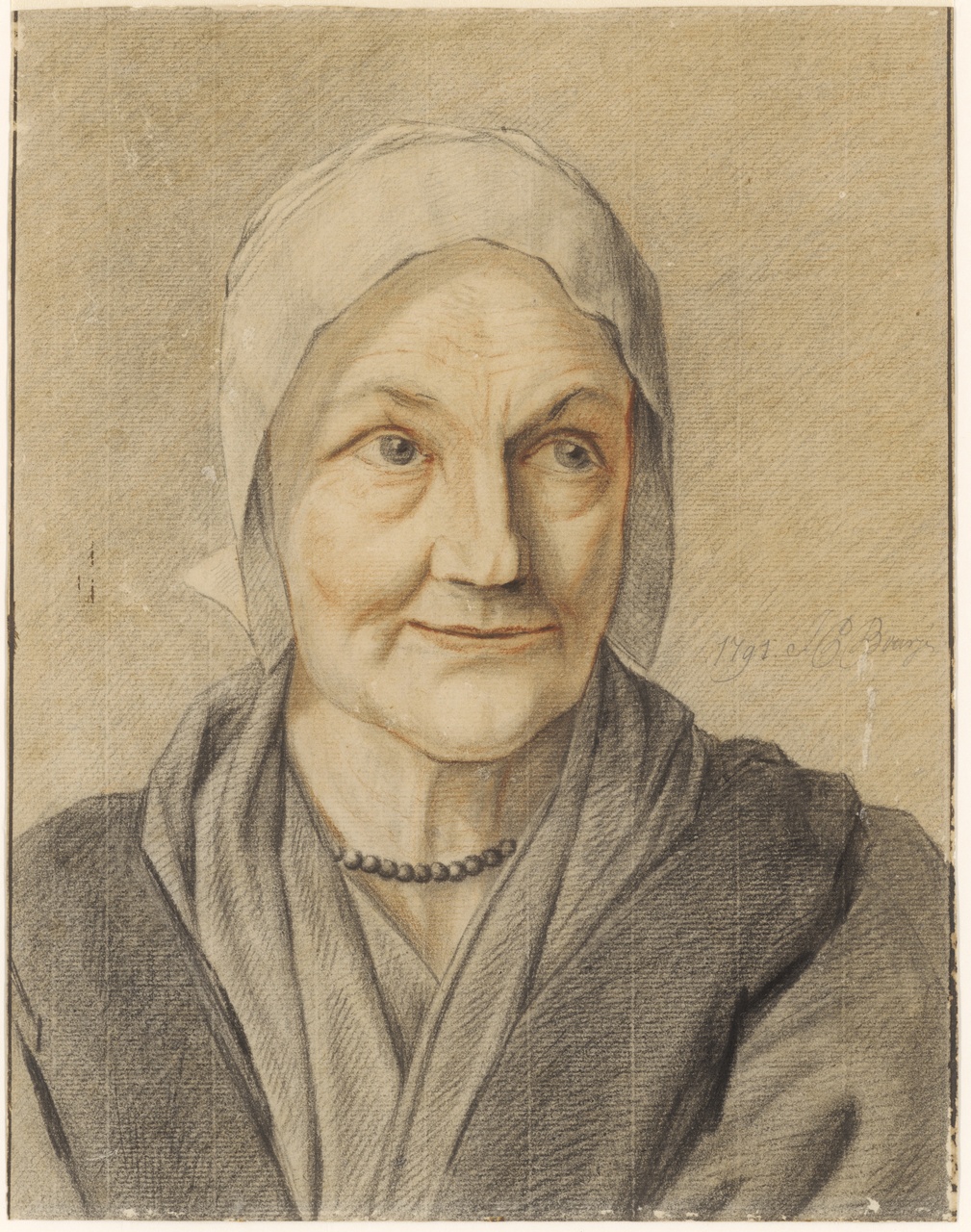 Studiekop van een vrouw, Johan Pieter Bourjé