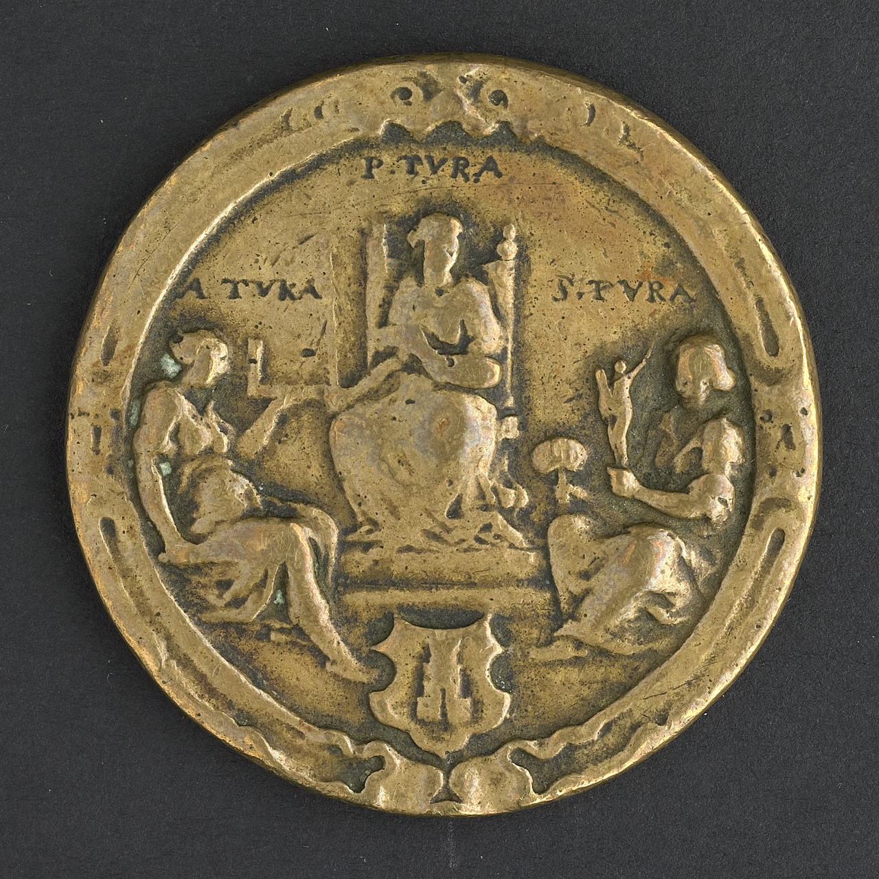 Gildenpenning van het Middelburgse St. Lucasgilde, Adriaen van de Venne