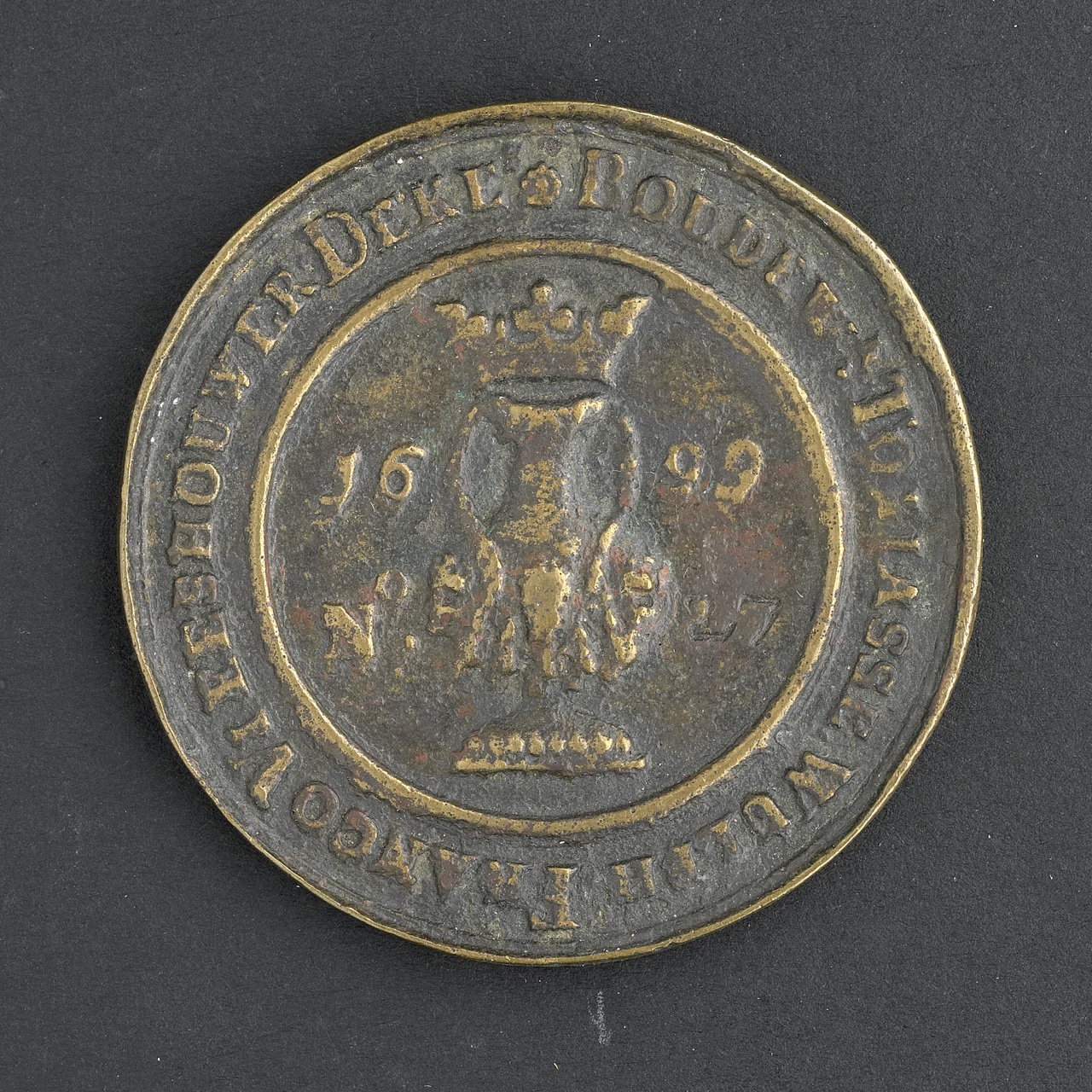 Penning van het Brandewijnverkopersgilde te Vlissingen