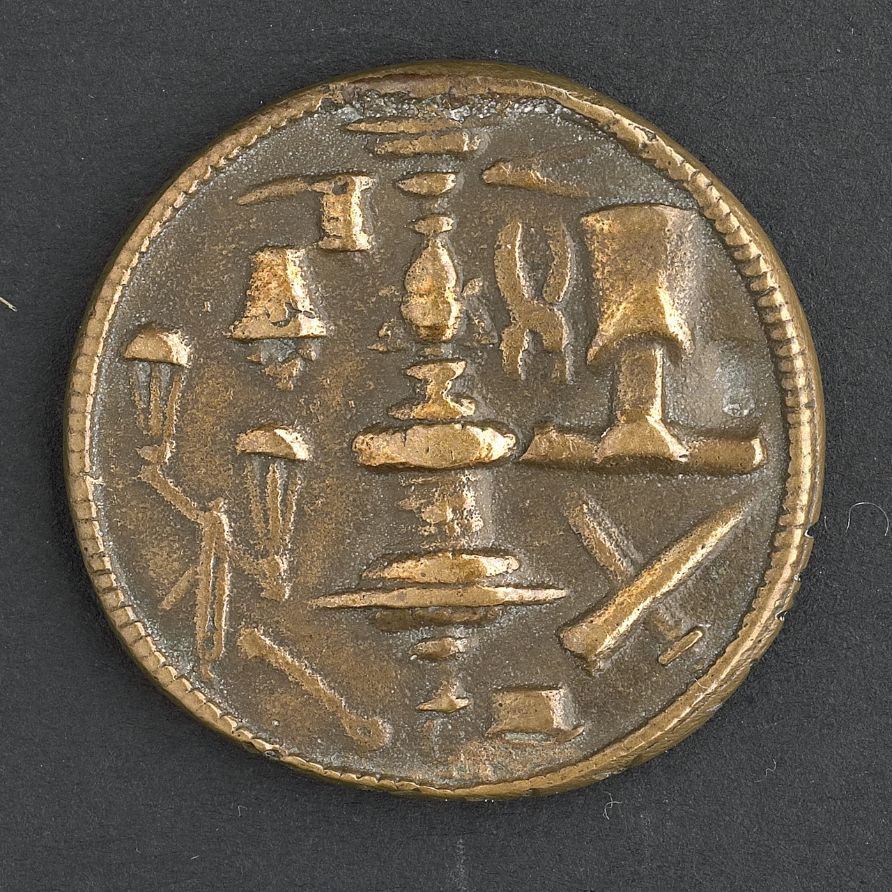 Penning van het goudsmedengilde te Middelburg, 1597