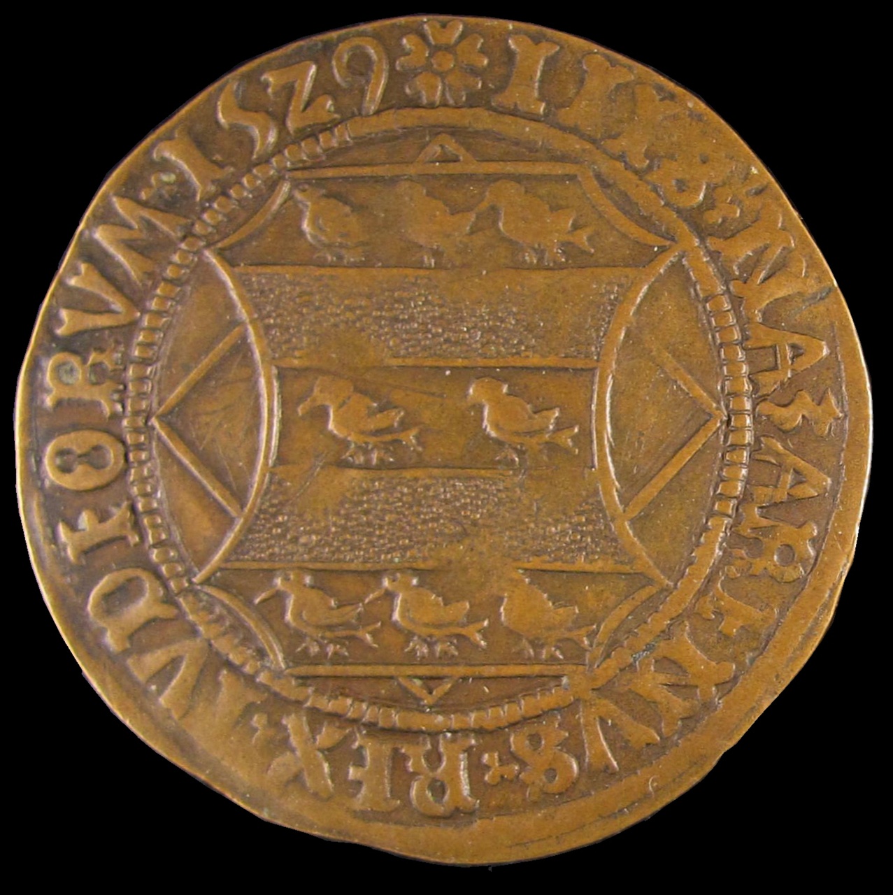 Legpenning met wapen van de familie van Mierop, 1529