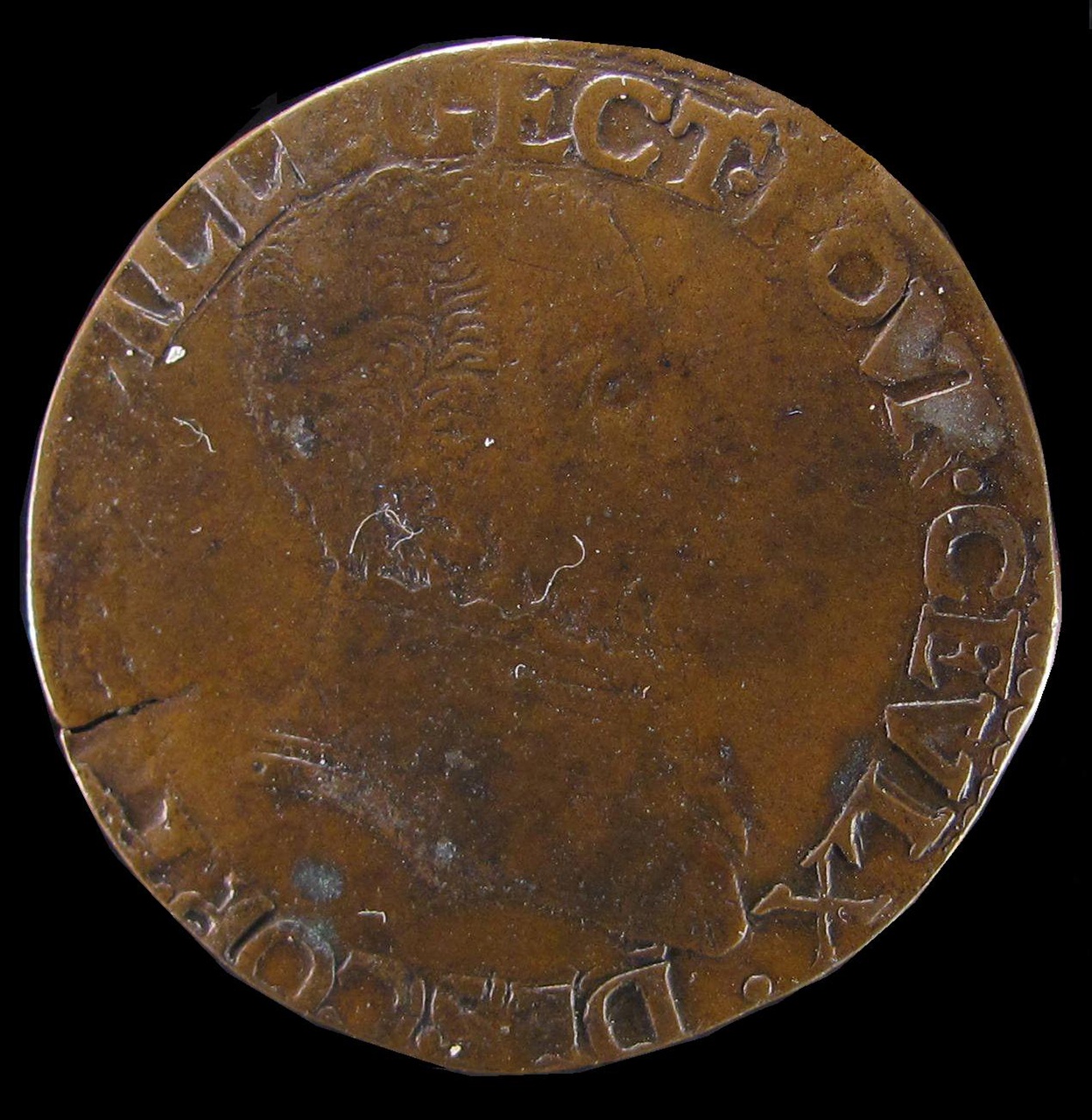 Legpenning van de rekenkamer van Rijssel, 1570