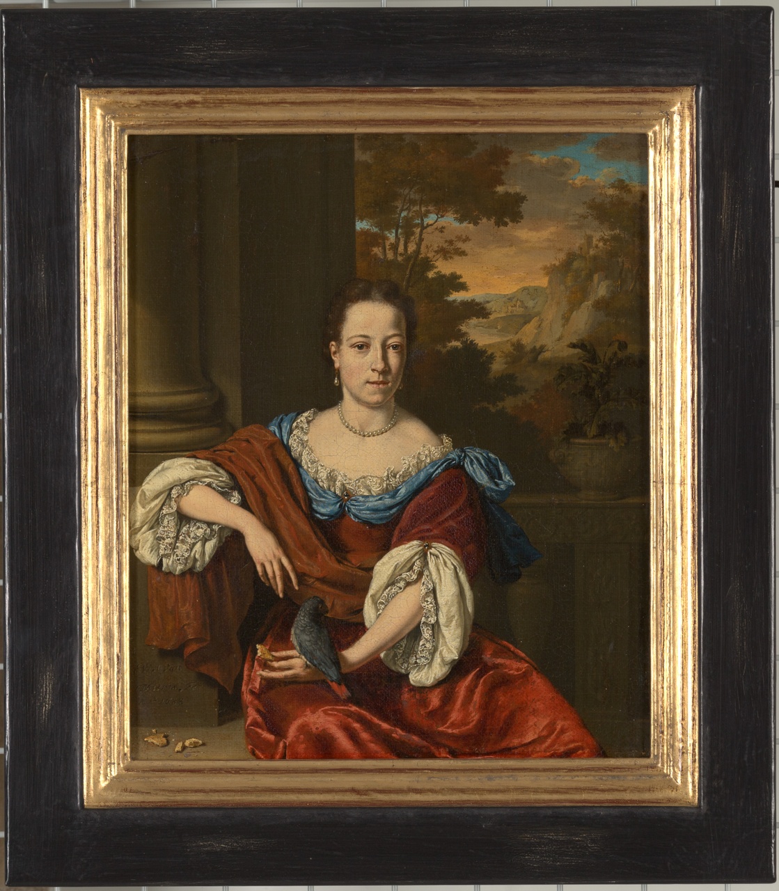 Portret van Catharina Roman, Willem van Mieris