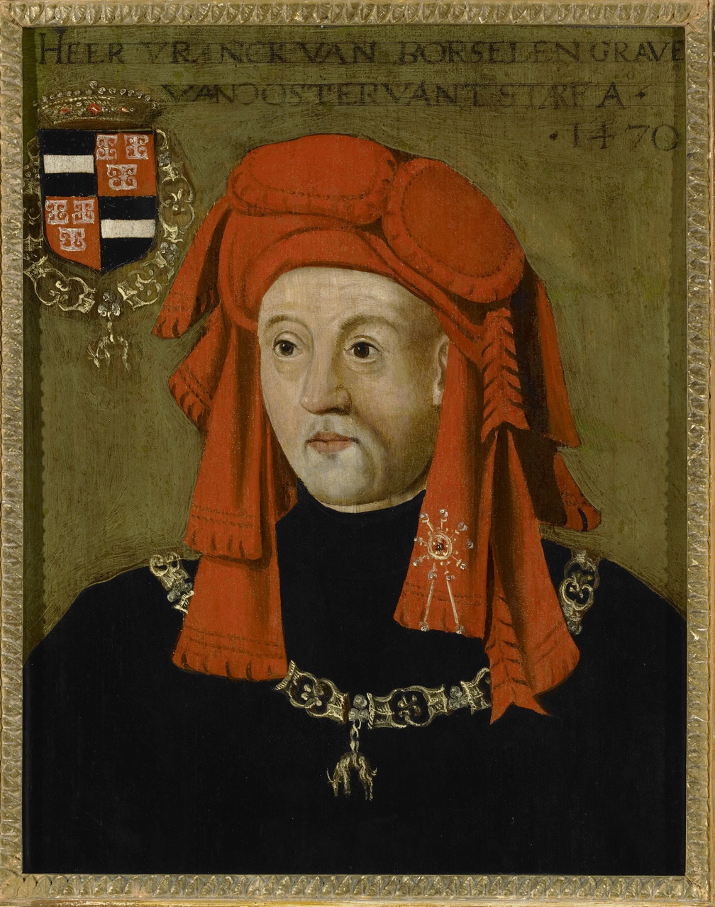 Portret van Frank van Borselen (ca. 1395-1470), 4e gemaal van Jacoba van Beyeren, Anoniem