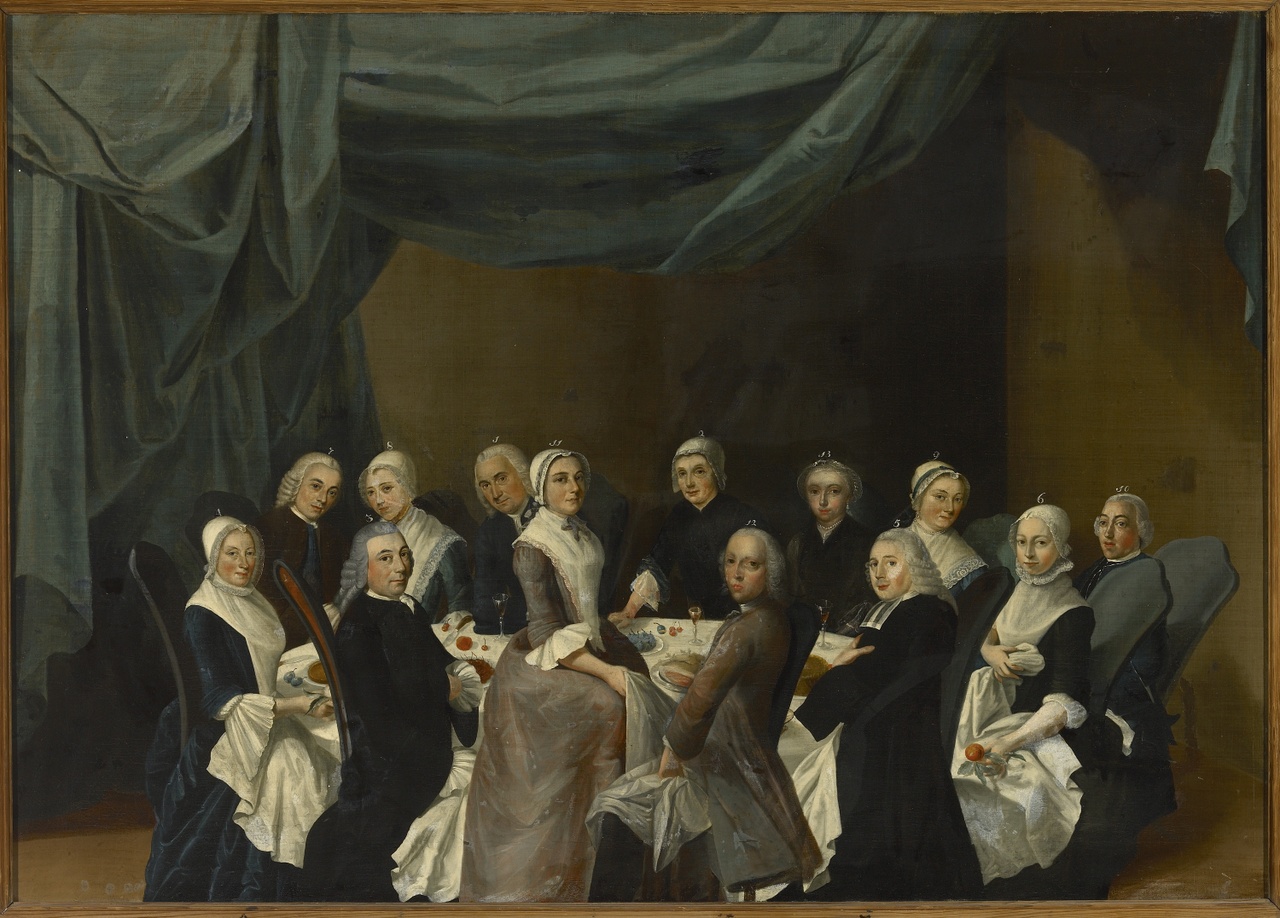 Familieportret van familie Andriessen, Anoniem