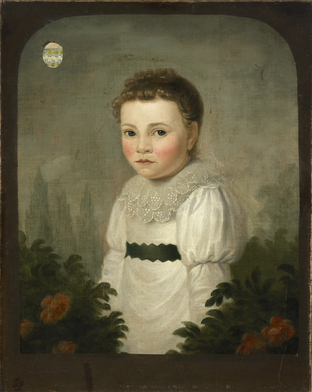 Portret van Wilhelmina Petronella van Citters (1805-1852), dochter van Wilhem van Citters en Maria Petronella van Hogendorp en zusje van Pieter Damas van Citters I (1807-1888) en Adriana Wilhelmina (1801-1874)., Charles Howard Hodges