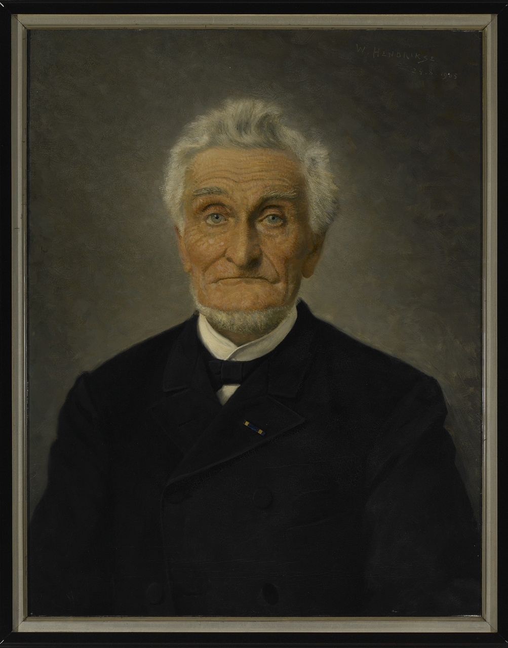 Dr. J.C. de Man (1818-1908), voorzitter en  conservator van het Zeeuwsch Genootschap, arts te Middelburg, Willem Nicolaas Hendrikse