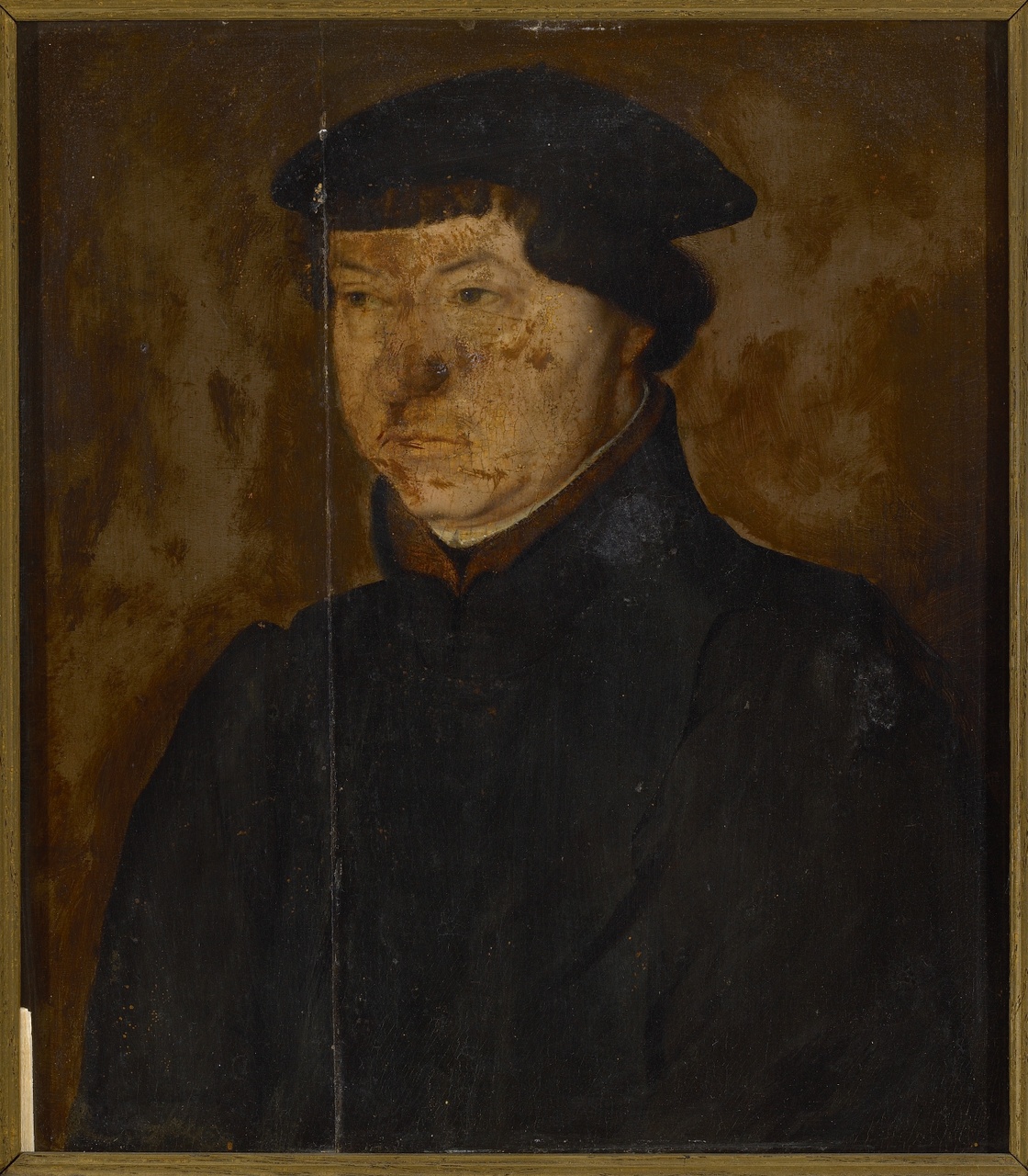 Portret van een onbekende heer, vroeger geïdentificeerd als Ulrich Zwingli, Anoniem