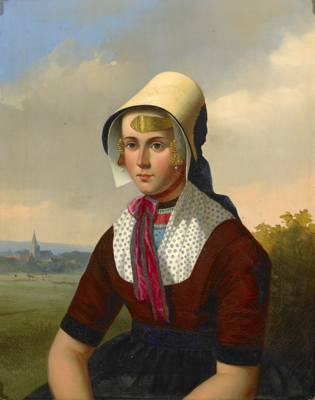 Portret van de dochter van de pachter, M.G. Ackermans
