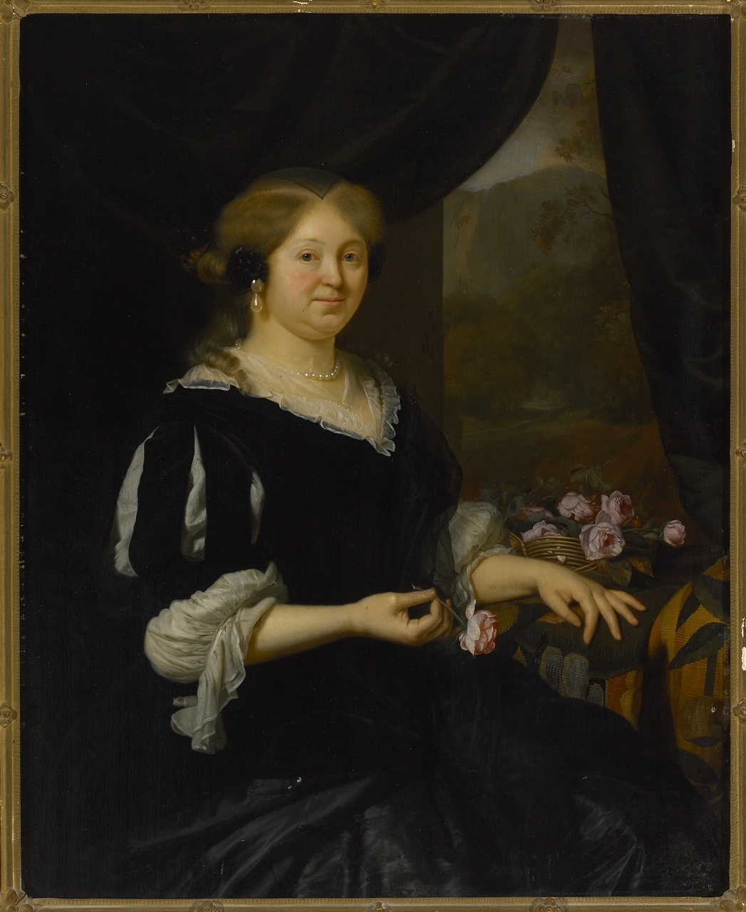 Portret van vermoedelijk Elisabeth de Witt, moeder van Elisabeth Tallyarde, Godfried Schalcken