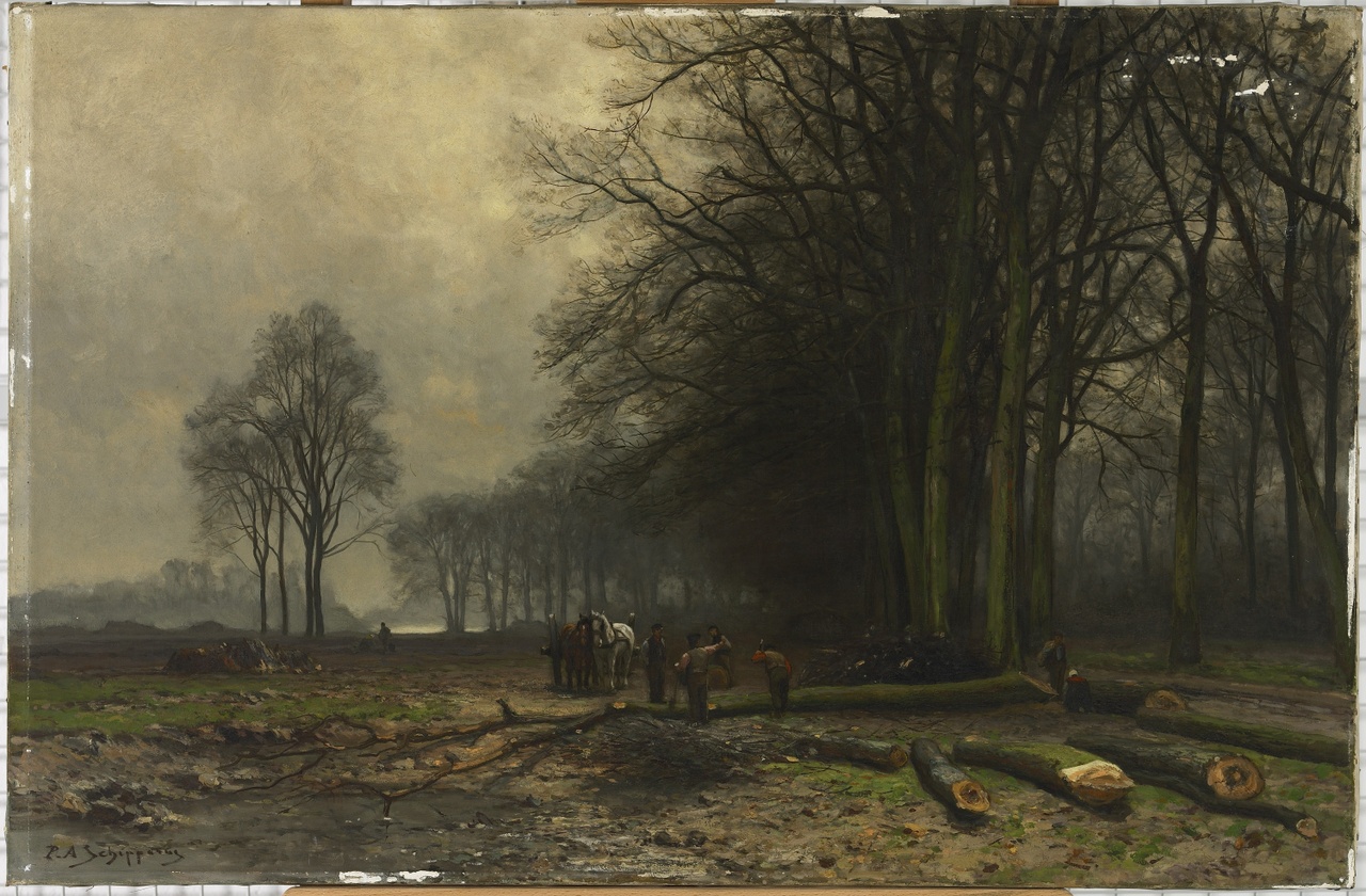Landschap in Overijssel/Bos, P.A. Schipperus