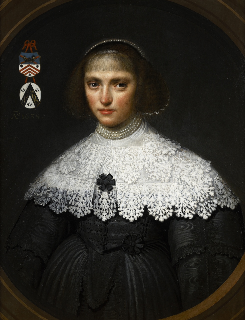 Portret van Maria Boreel ( -1642), echtgenote van Johan van der Stringe, Anoniem
