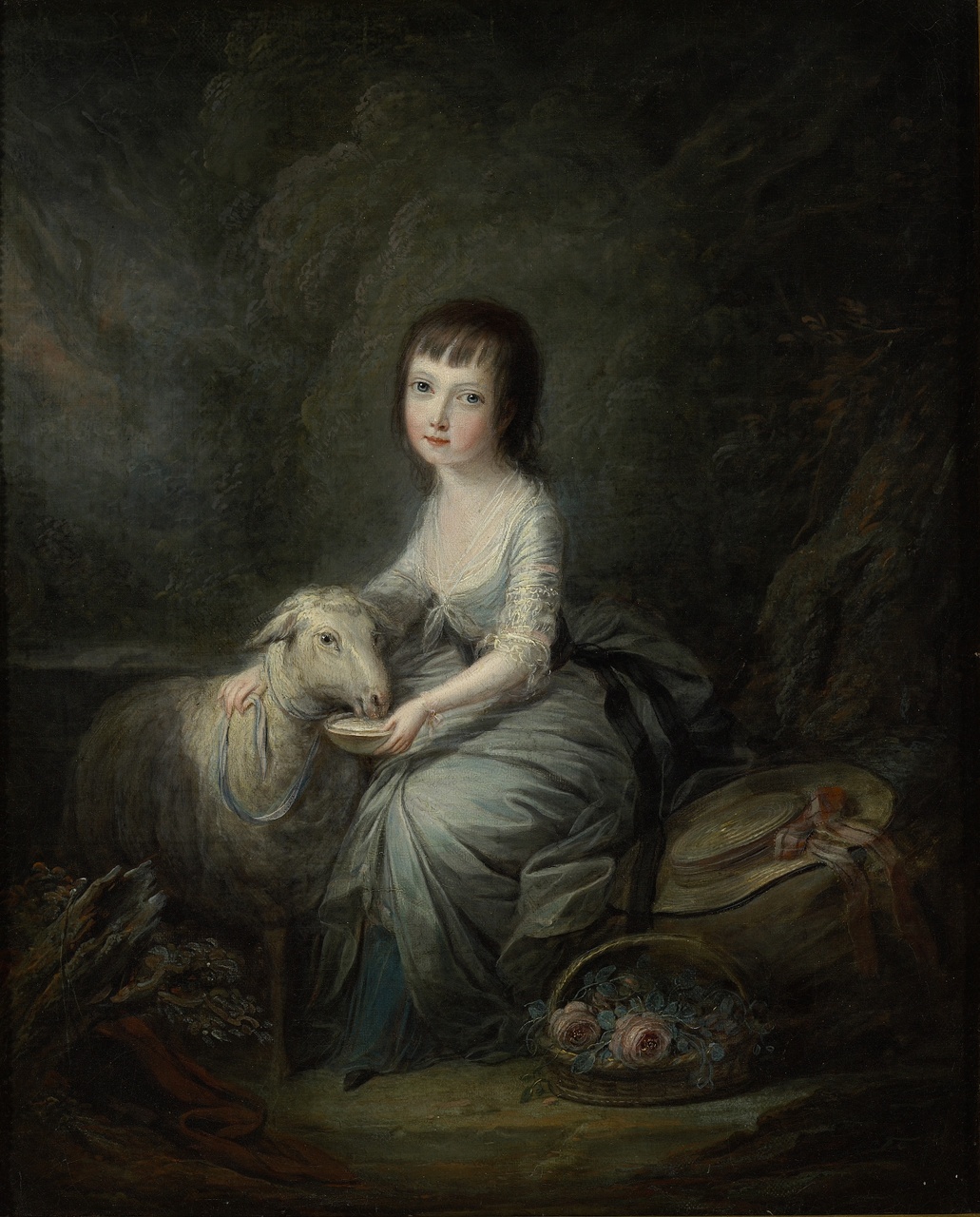 Jacoba Johanna van der Perre als herderinnetje, Charles le Clercq