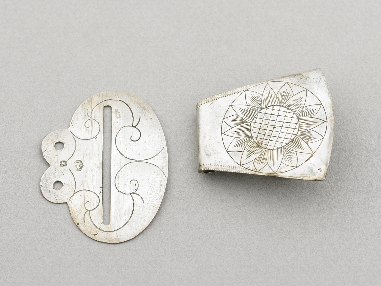Paar zilveren faaljehaken, Cornelis Wendels