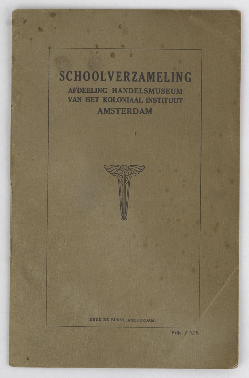 Schoolverzameling : afdeeling Handelsmuseum van het Koloniaal Instituut Amsterdam