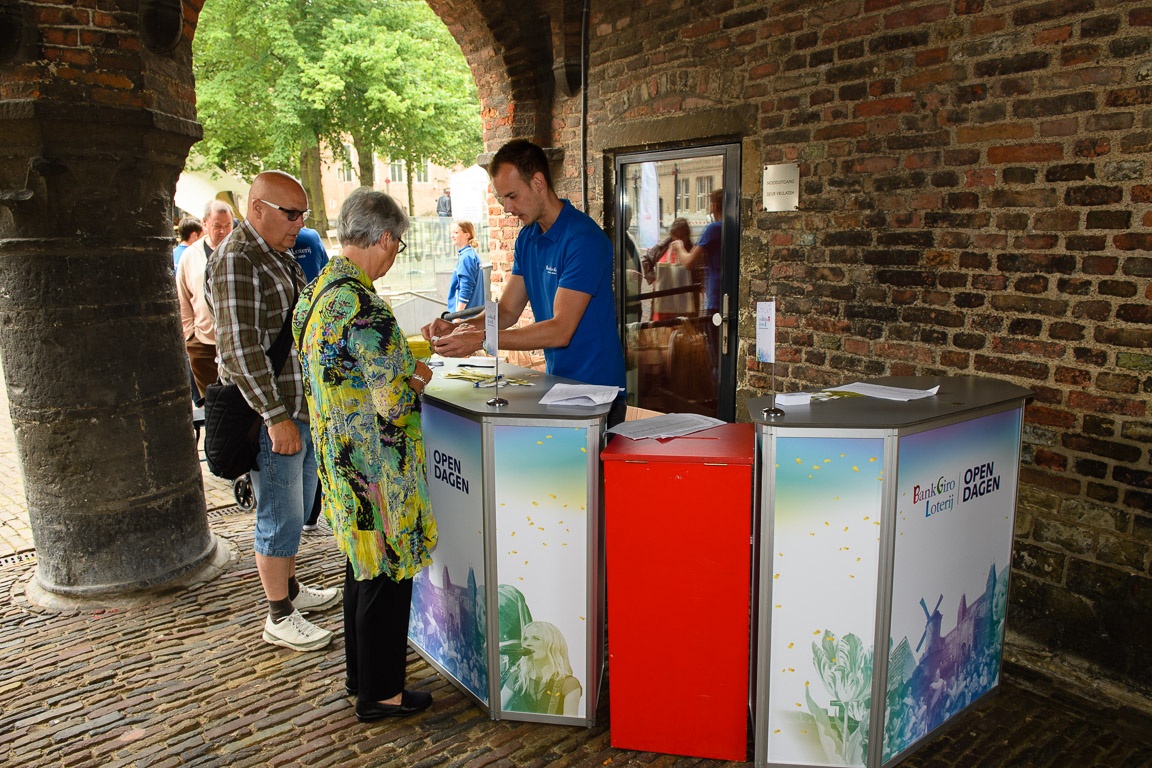 Informatiestand tijdens de BankGiro Loterij Open dagen. Foto Roy Beusker