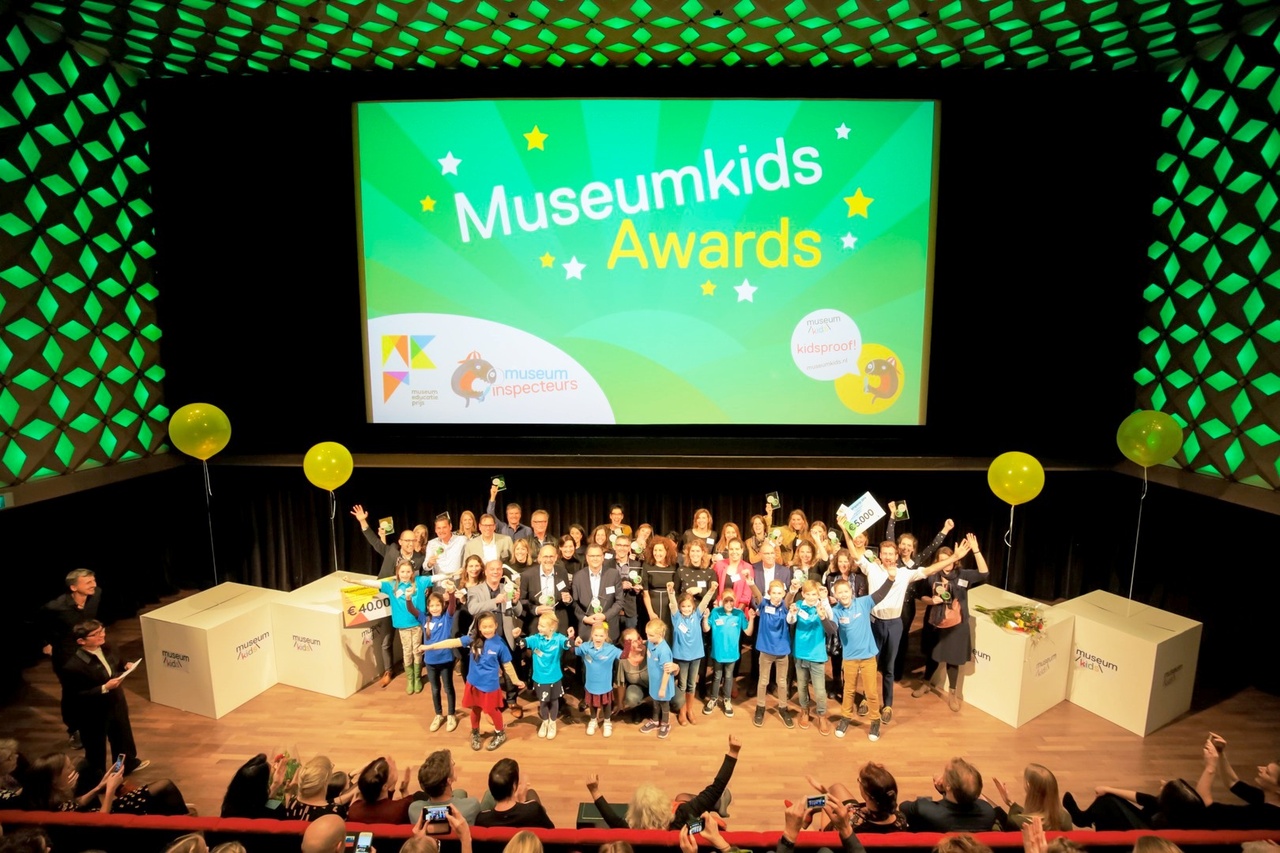 Uitreiking van de Museumkidsproof Award. Foto Museumkids