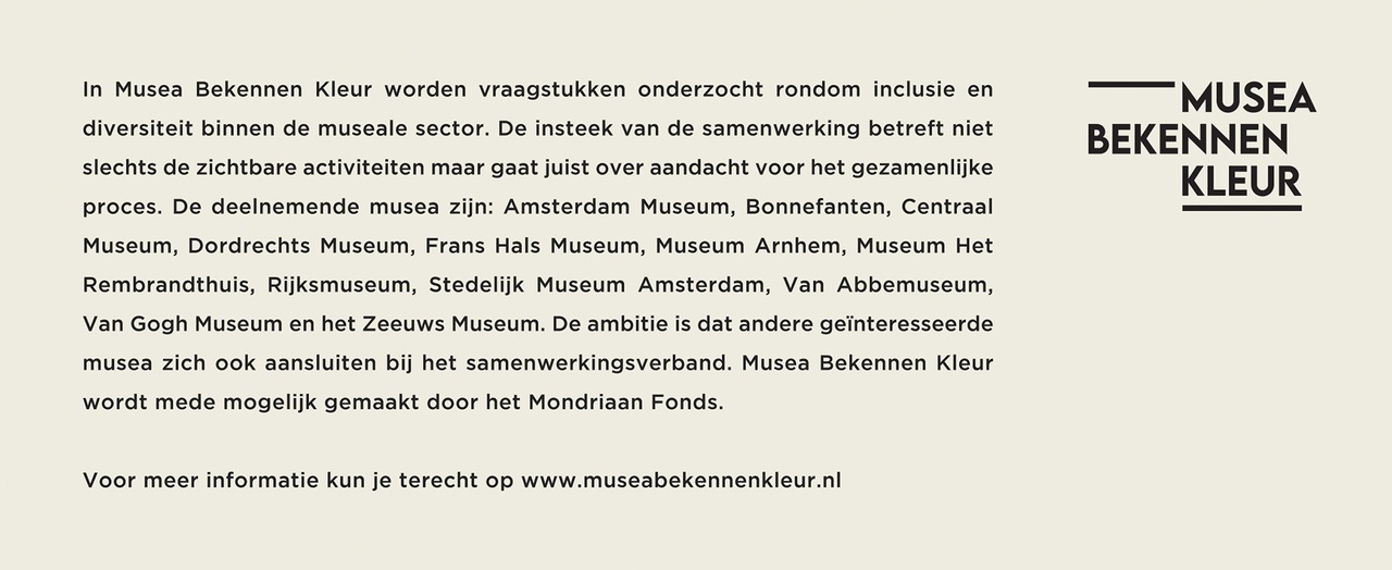 musea bekennen kleur banner