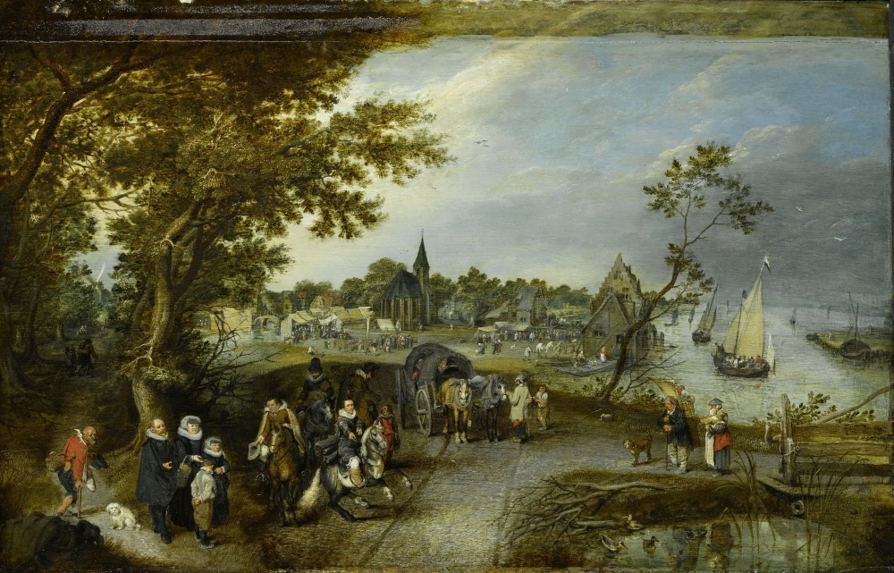 Adriaen van de Venne_Landschap met figuren en een dorpskermis_1615_Collectie Rijksmuseum.JPG